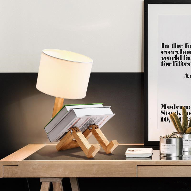 Desk Lamp Creative Bedroom Desk Lamp Wooden Bedside