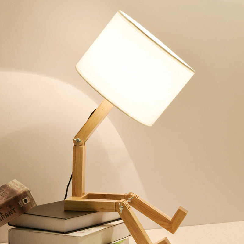 Desk Lamp Creative Bedroom Desk Lamp Wooden Bedside