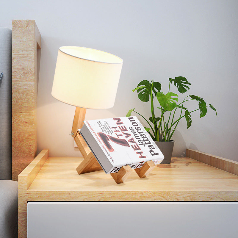 Desk Lamp Creative Bedroom Desk Lamp Wooden Bedside