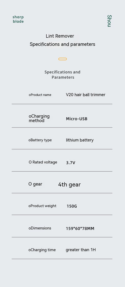 Hair Removal Ball Shaving Electric Sweater Lady Shaver