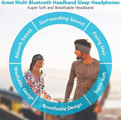 Wireless Bluetooth Sleeping Headphones Headband Thin Soft